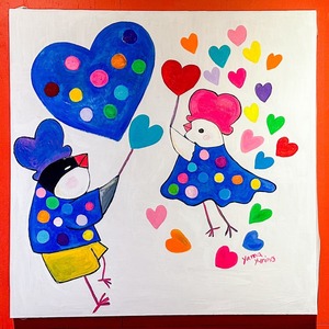 【やま ゆりの】原画「LOVEがいっぱい」