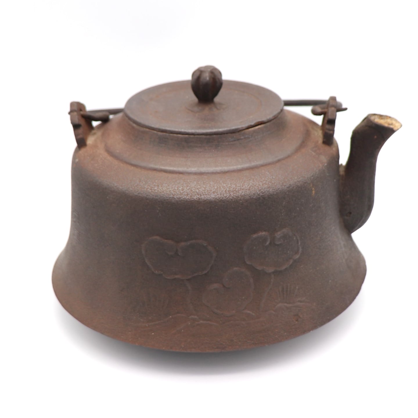 南部鉄器・鉄瓶・三脚ゴトク付・No.201129-03・梱包サイズ100