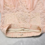 ベリーダンス オリエンタル 衣装 スカート ピンク系 レース 透け感 かわいい 練習 レッスン 伸縮 ストレッチ 上品 花柄 インナーパンツ 淡い ボリューム ふんわり ダンス衣装 ステージ イベント