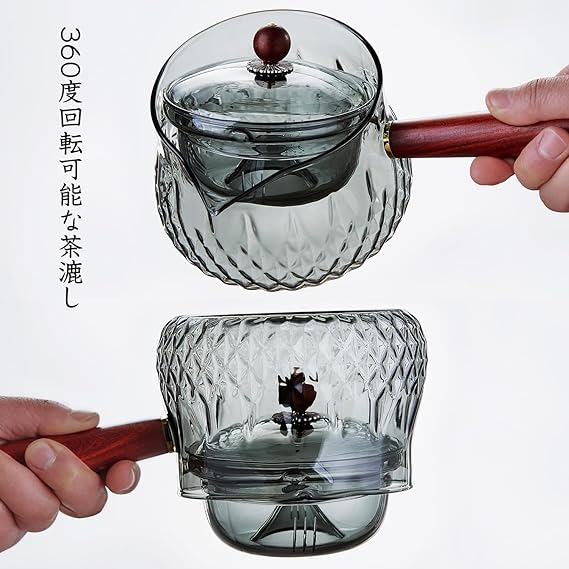 ポカロティー 横手急須 耐熱ガラス ティーポット 360 kyusu teapot