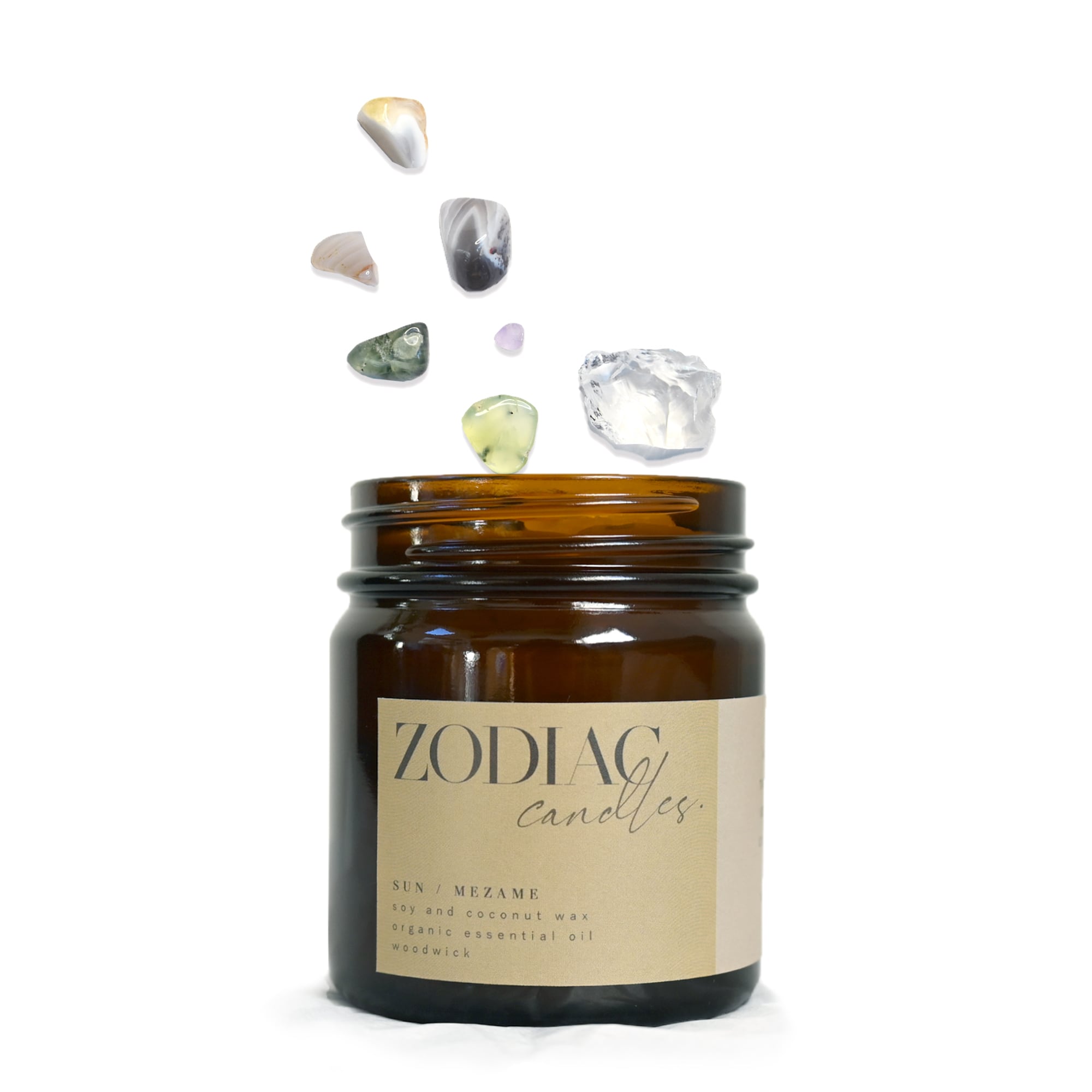 乙女座 太陽｜ZODIAC candles SUN｜12星座の守護石キャンドル