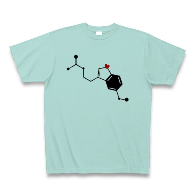 理系Tシャツ【メラトニン／アクア】-(Scien-T'st) Melatonin/Aqua