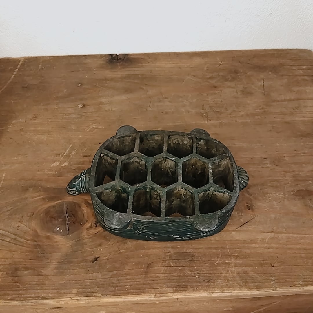 アンティーク 亀型 剣山 花留 | ちゃぶ台と