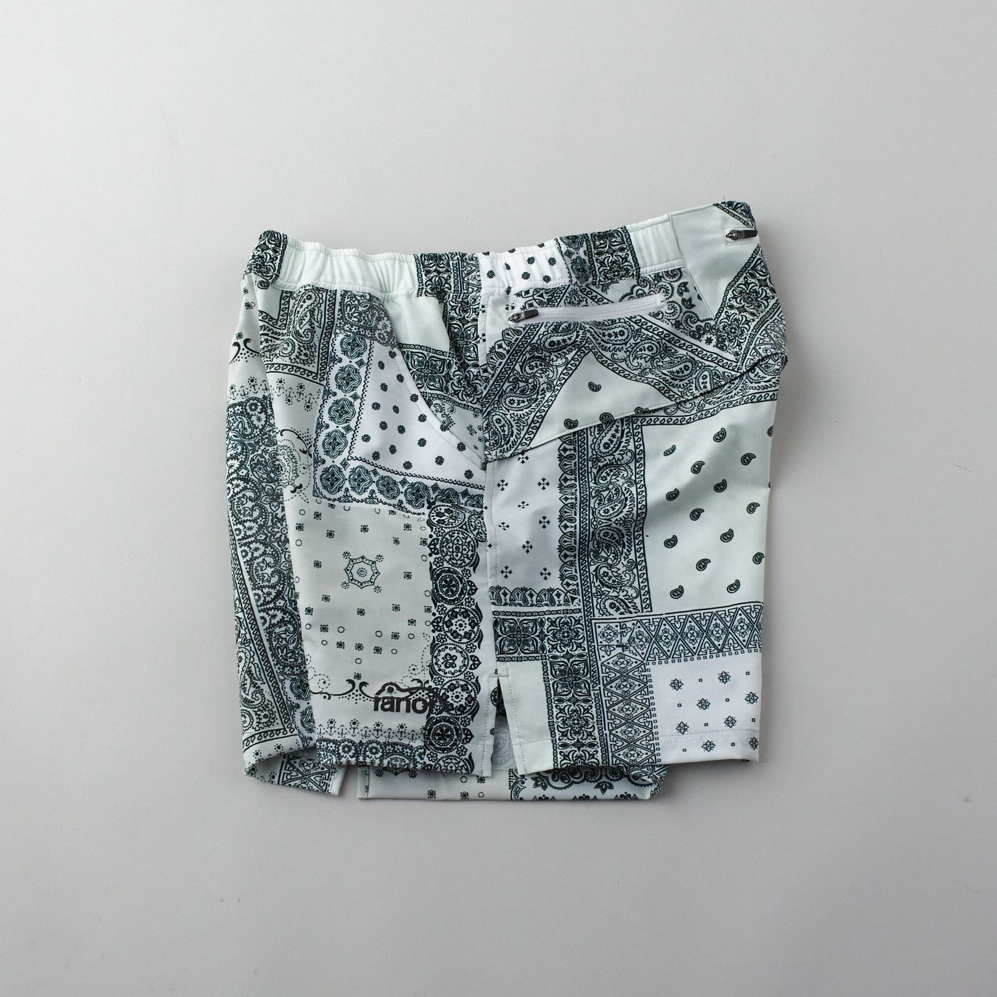 ranor ( ラナー ) BANDANA MIDDLE SHORTS - WHITE ショートパンツ 