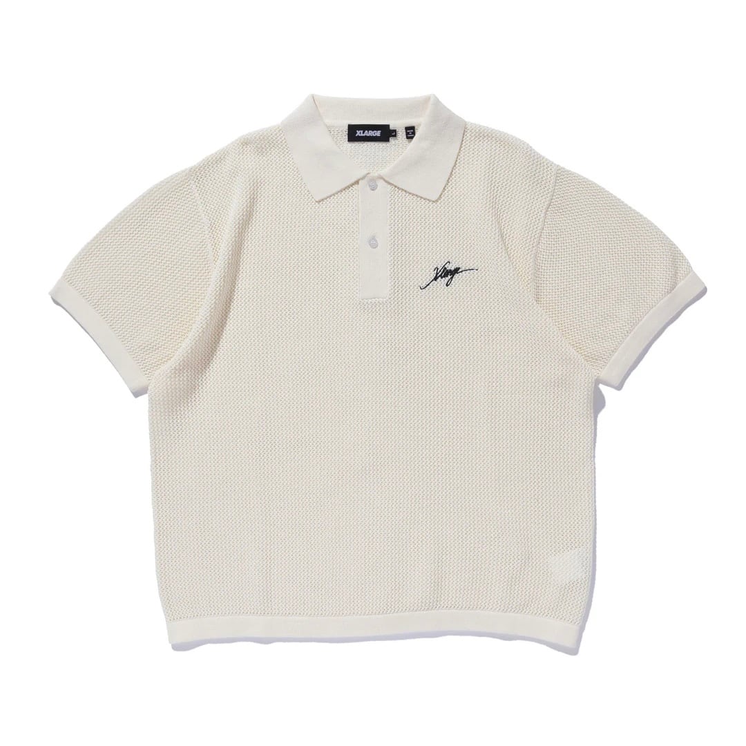 【XLARGE】MESH KNIT POLO SHIRT【エクストララージ】
