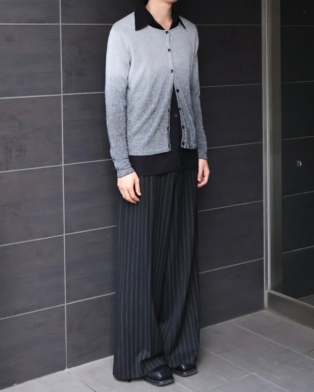 gradation crew neck cardigan