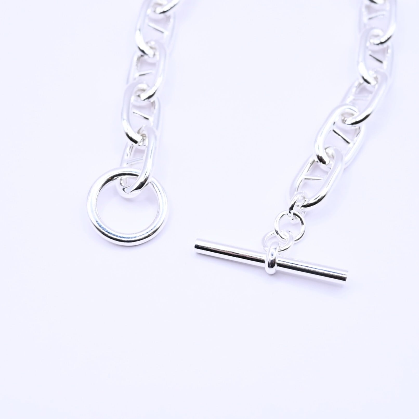 INTERIM / ANCHOR CHAIN T-BAR BRACELET ITALIAN SILVER 925 GRAND | GANKO