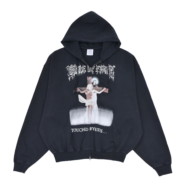 【VETEMENTS】COF JESUS ZIP-UP HOODIE