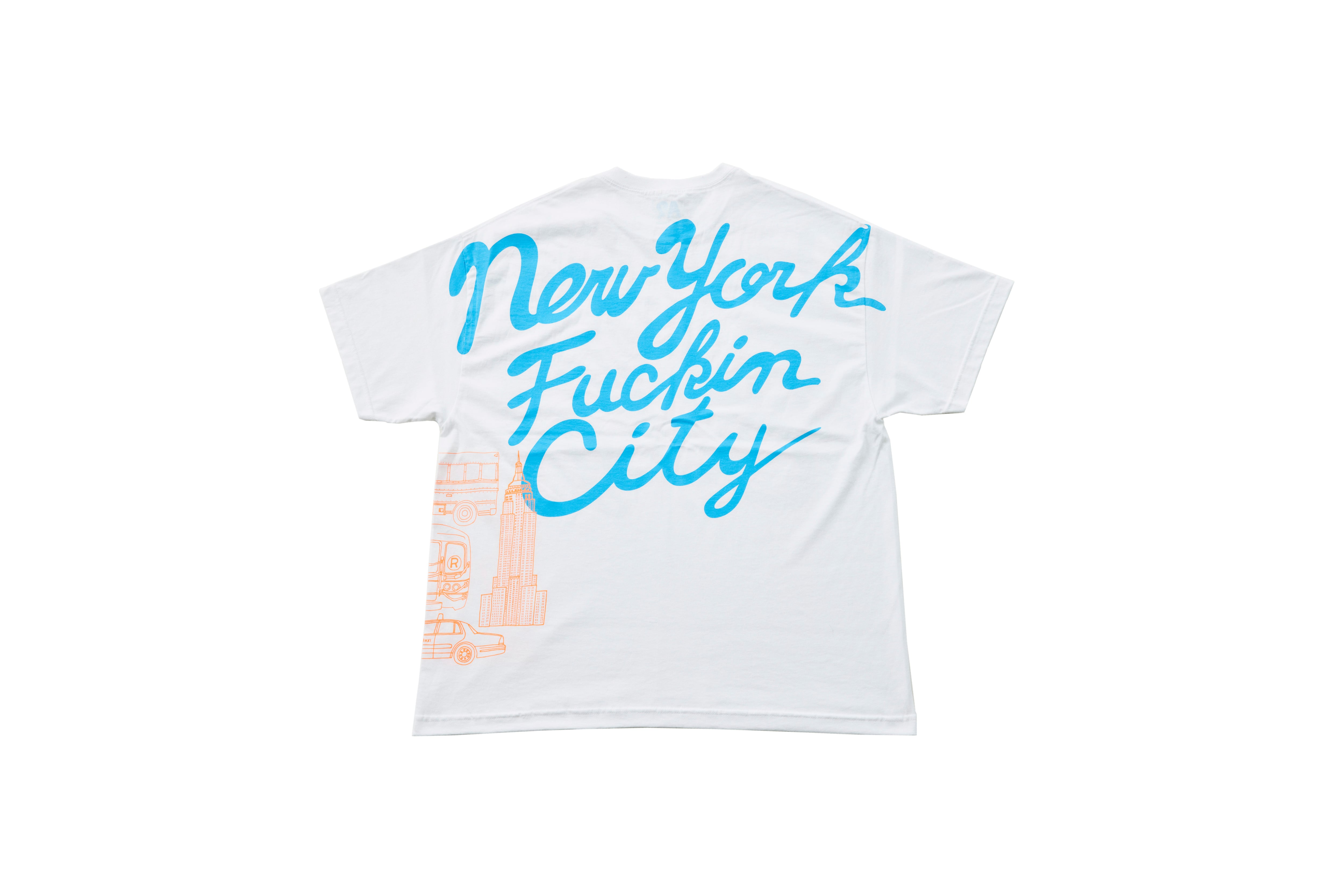 Anoraks NEW YORK FUCKIN CITY T-SHIRT White | EACHTIME. / EZ DO MARKET