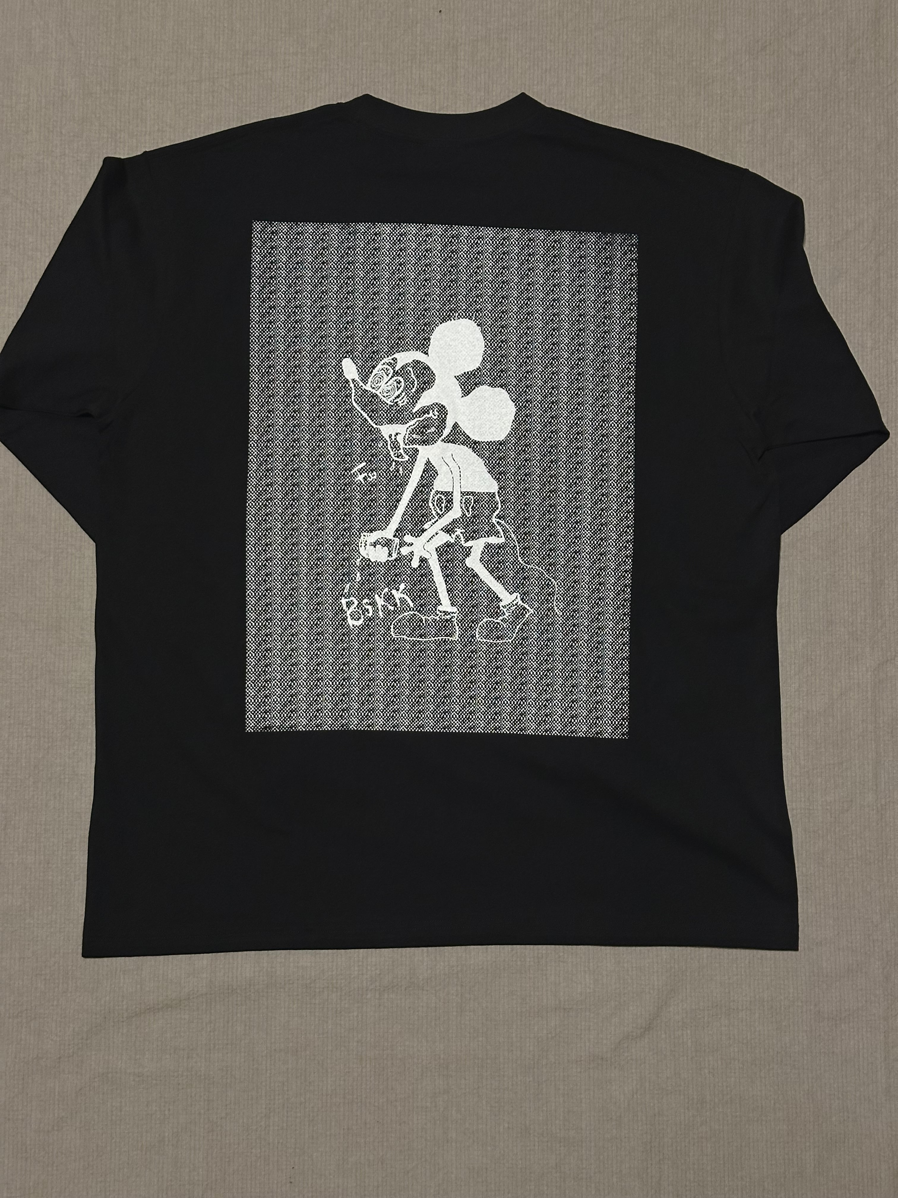 J RAT L/S TEE BACK PRINT BLACK