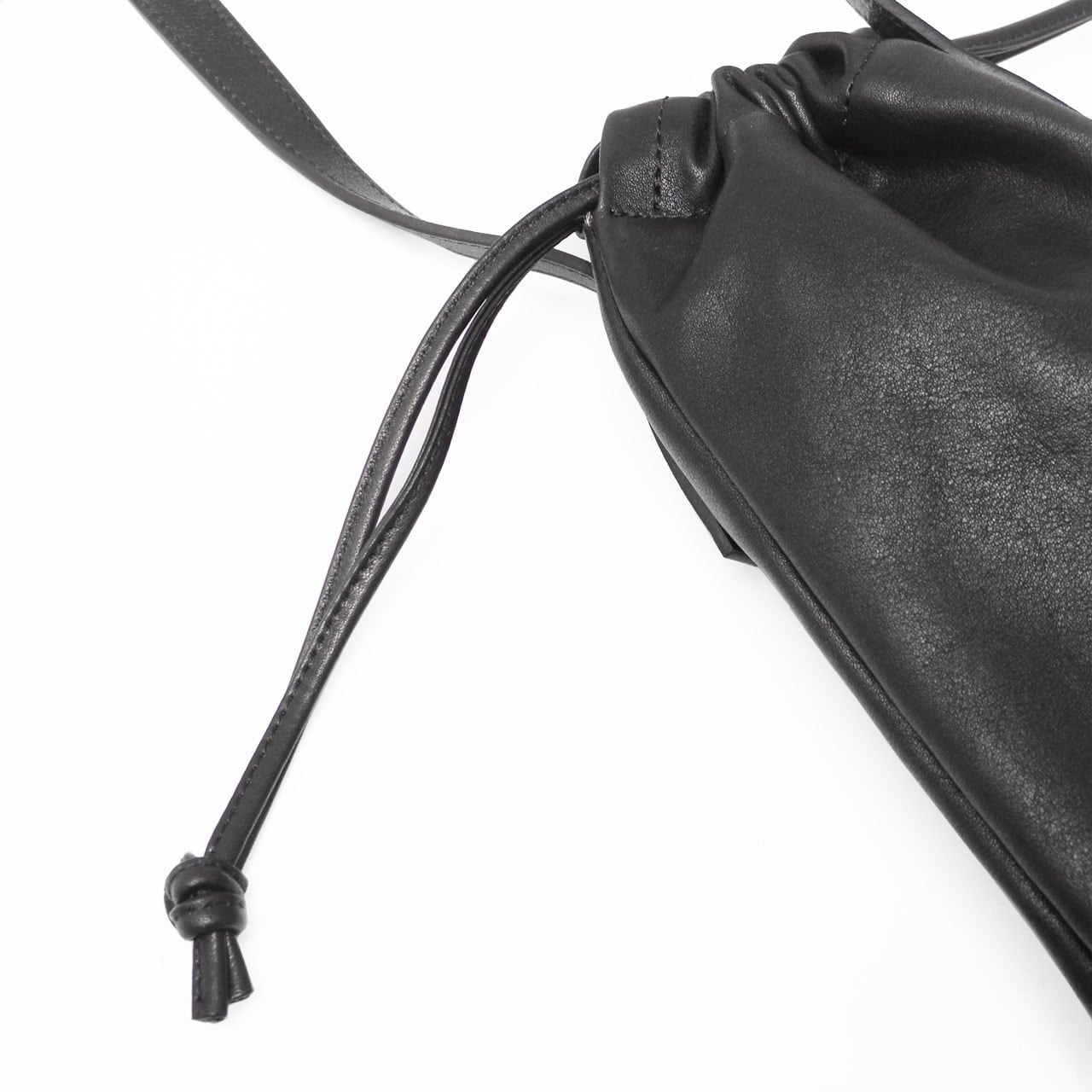 203ABG01 Leather cell phone bag 'drawstring' ショルダーバッグ