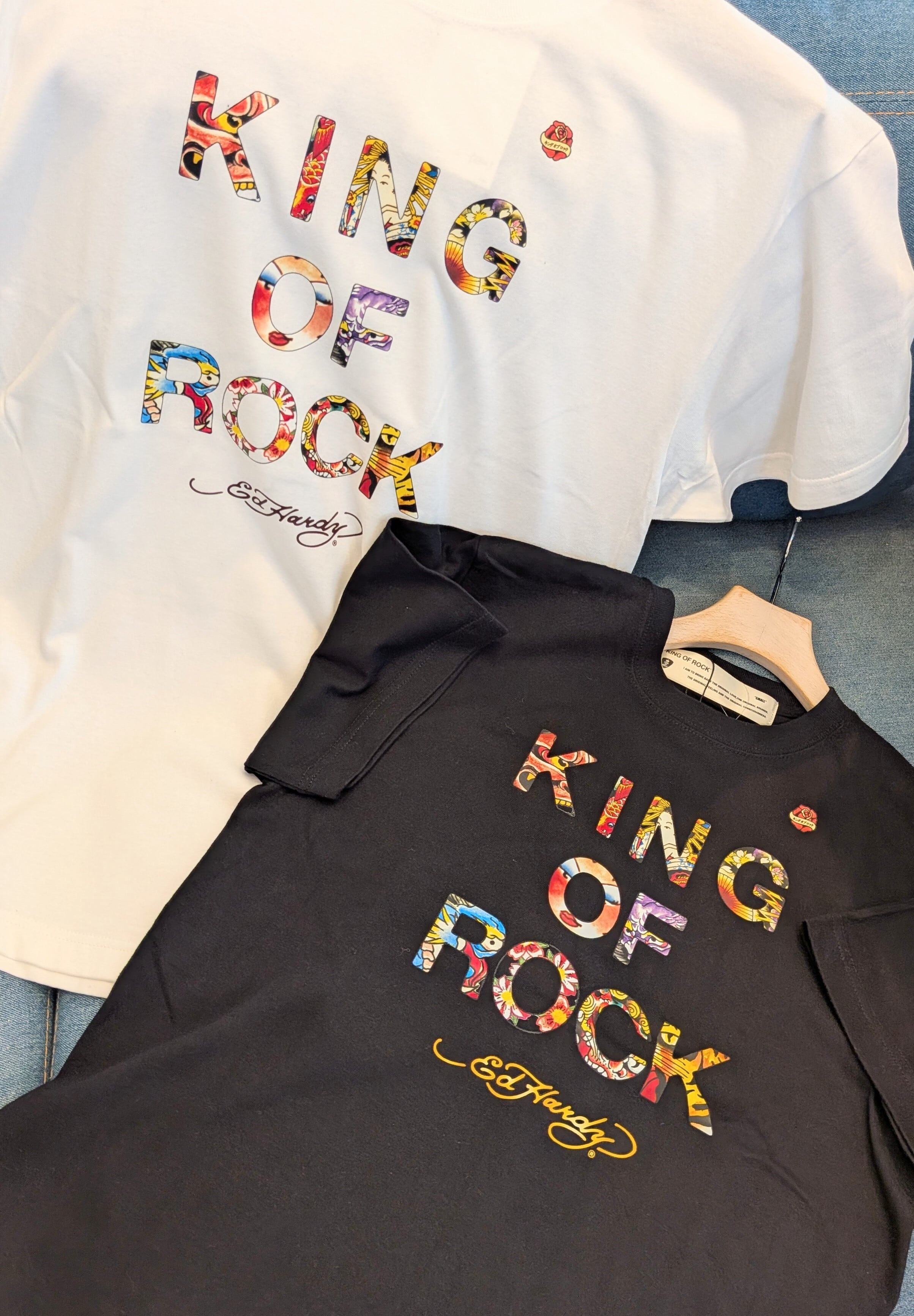 KING OF ROCK /Ed Hardy キングオブロック ED Tシャツ