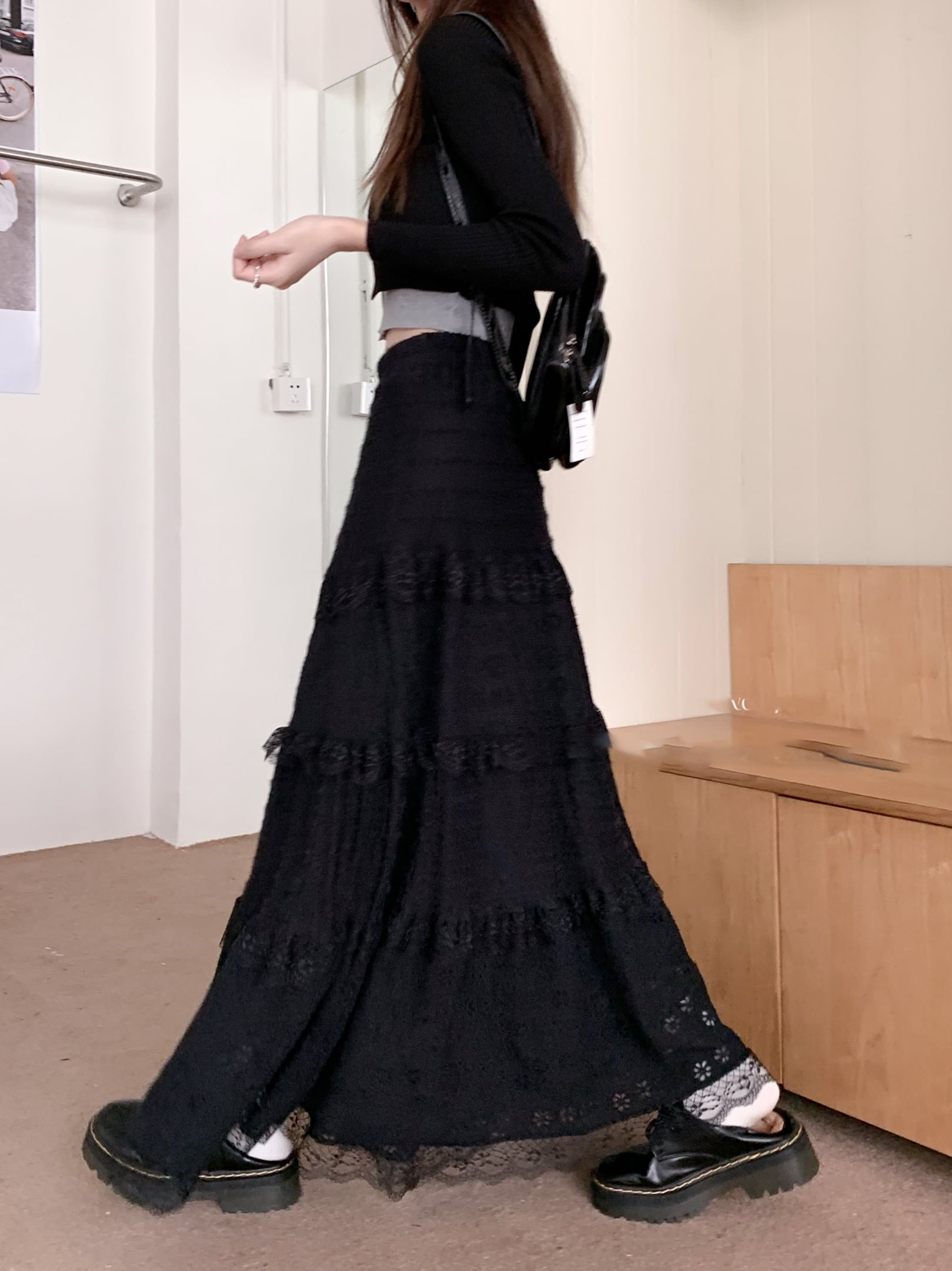 フリルレースロングスカート LK1628 | Like a