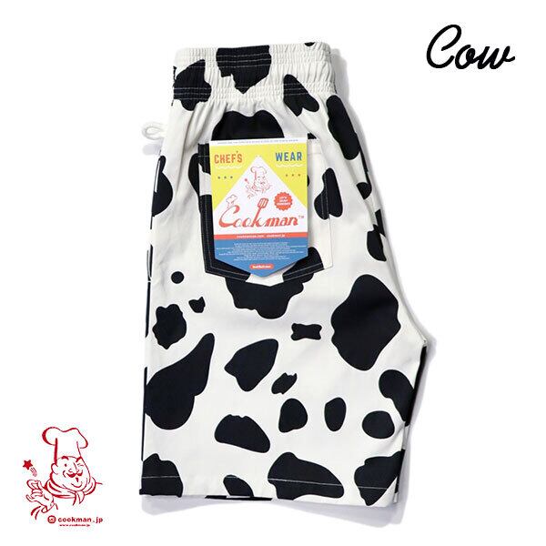 Chef Short pants Cow シェフ ショートパンツ カウ UNISEX 男女兼用 Cookman クックマン イージーパンツ アメリカ