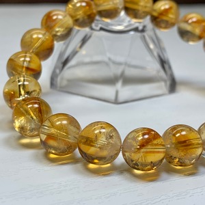 3.ハニーカラー☆ファントム入り♪ディープシトリン・ブレスレット