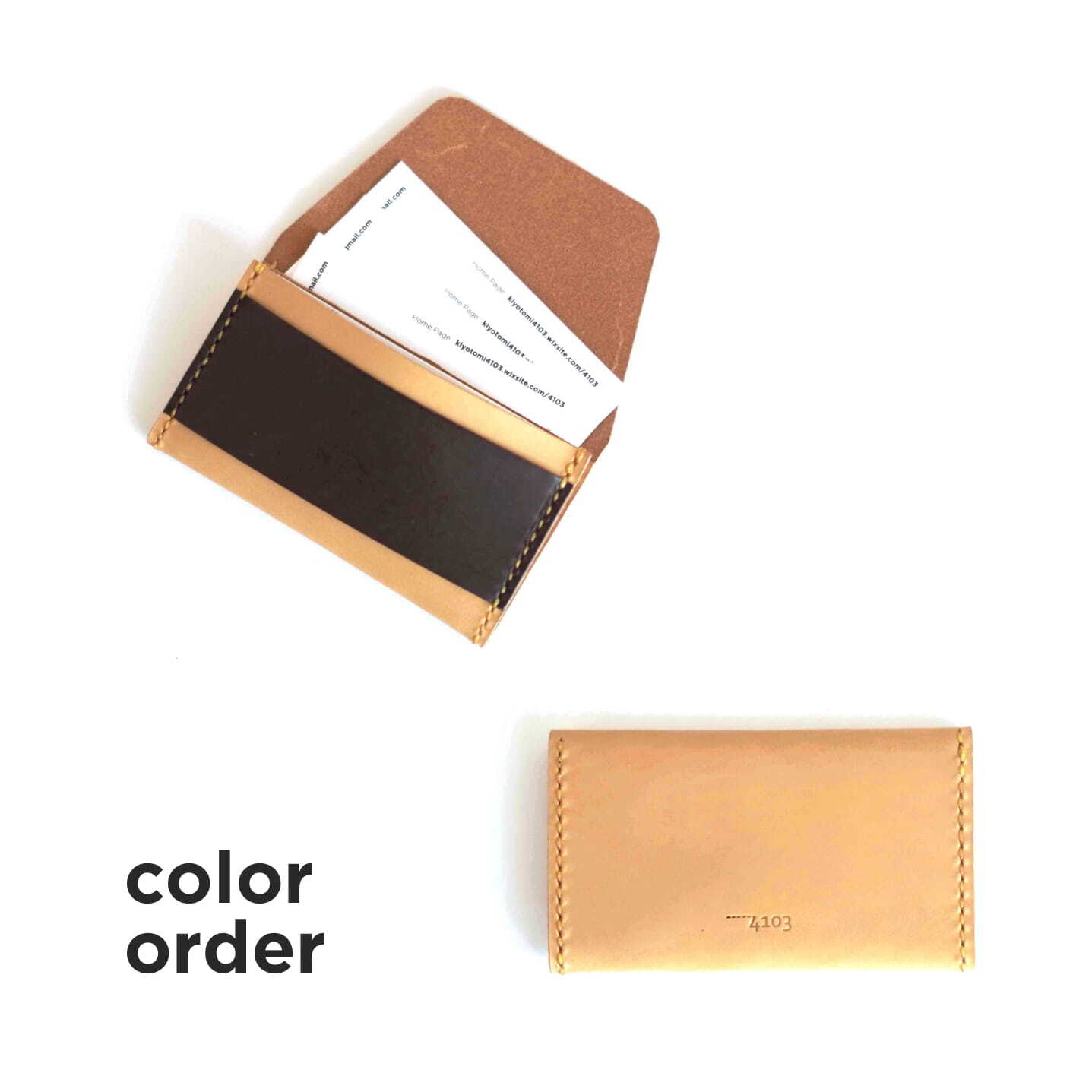 受注生産】CARD CASE / カードケース・名刺入れ(カラーオーダー) | 4103