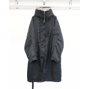 [The Viridi-anne] (ザヴィリディアン) VI-4003-06 N-3B HOODED COAT (BLACK)