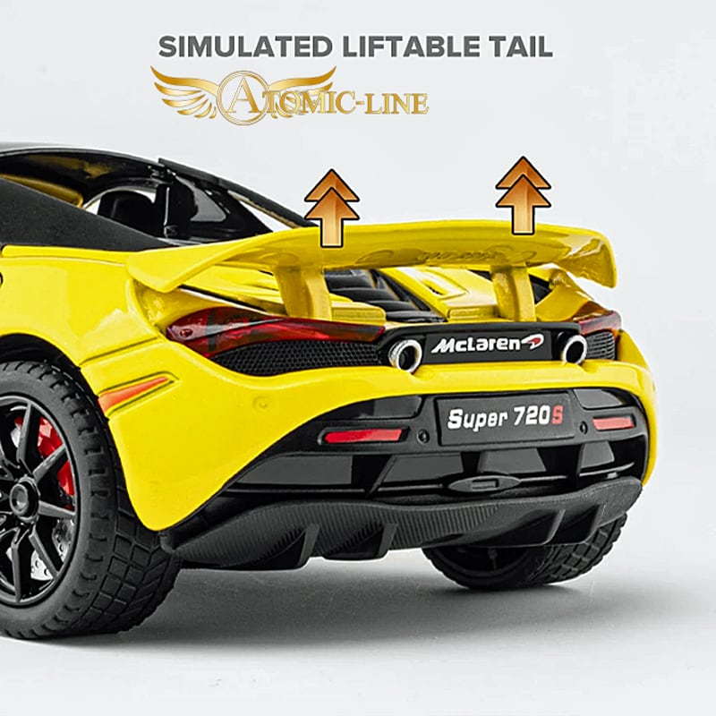 マクラーレン 720S Spider 1/24 ミニカー 全4色 ライト点灯 エンジン