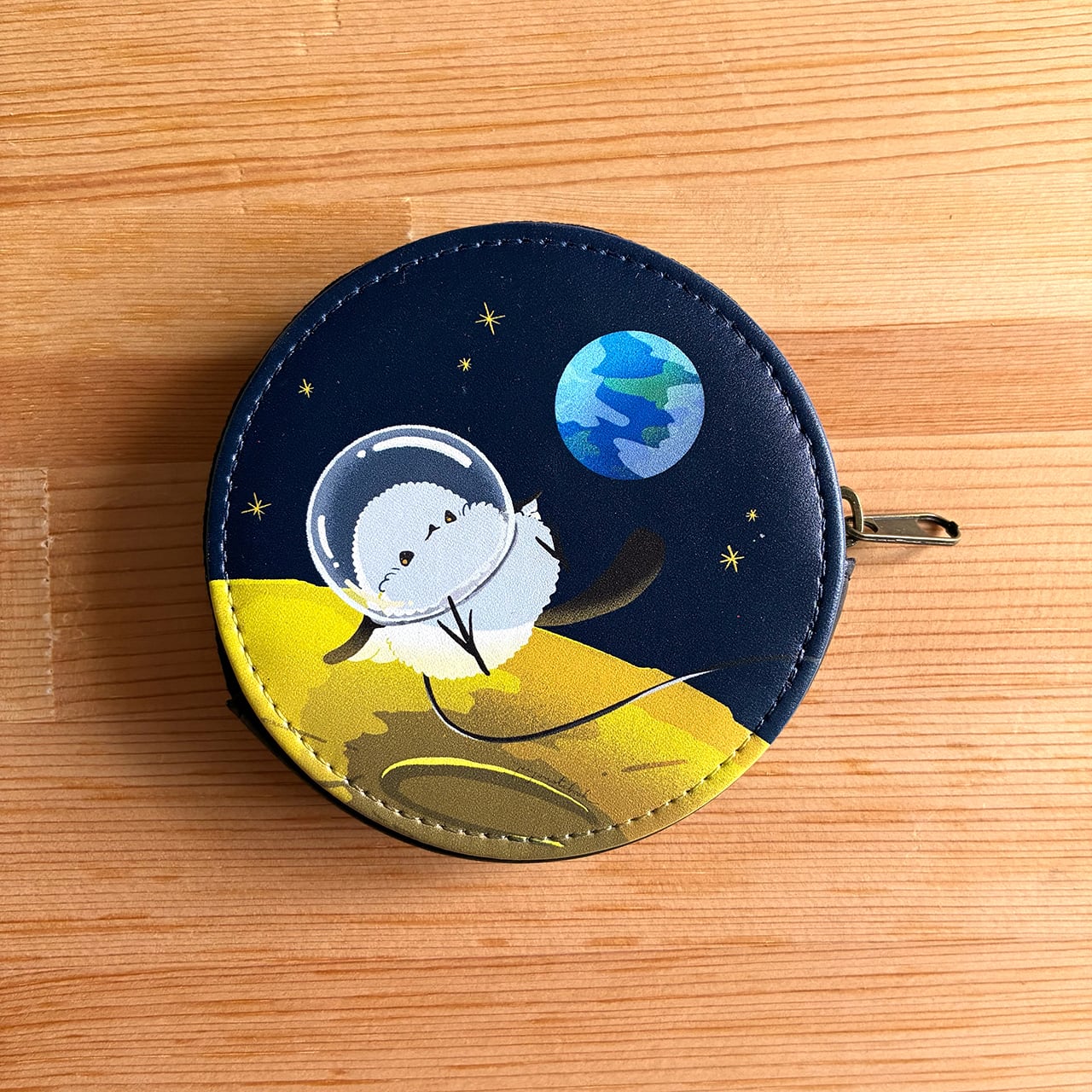 宇宙飛行士】シマエナガのまあるいコインケース | ぴよ手帖