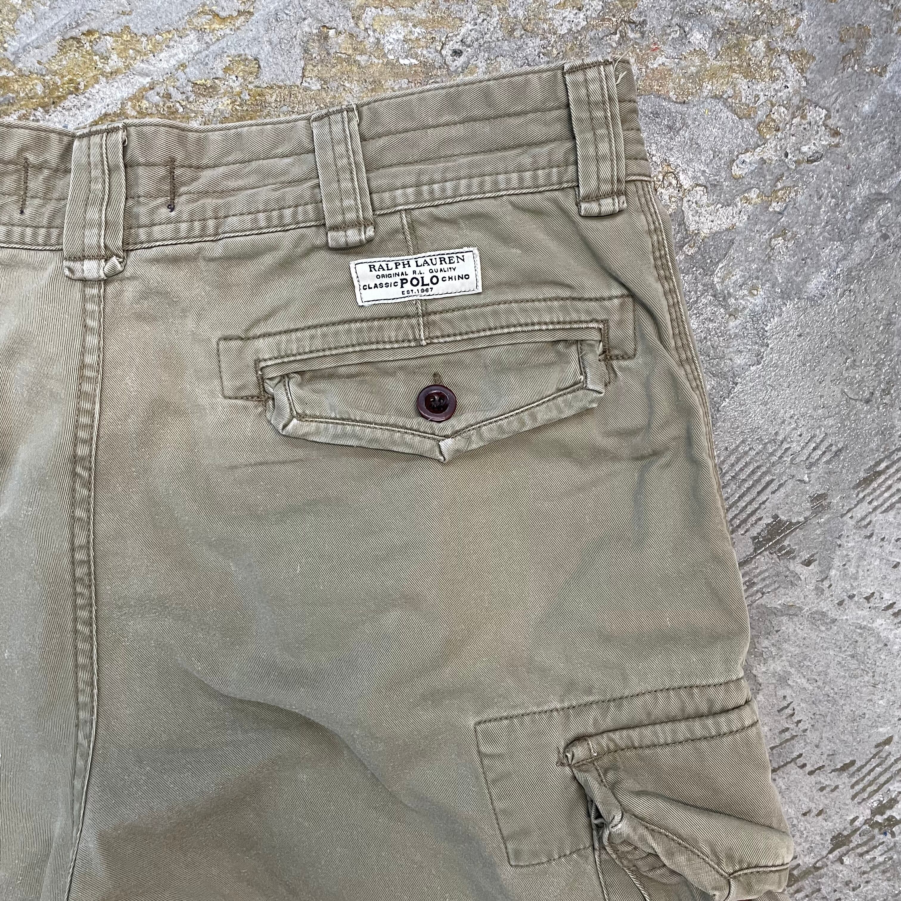 Deadstock90s Ralph Laurenポロチノカーゴショーツベージュ ポロラルフローレン チノ カーゴショーツ ハーフパンツ ベージュ