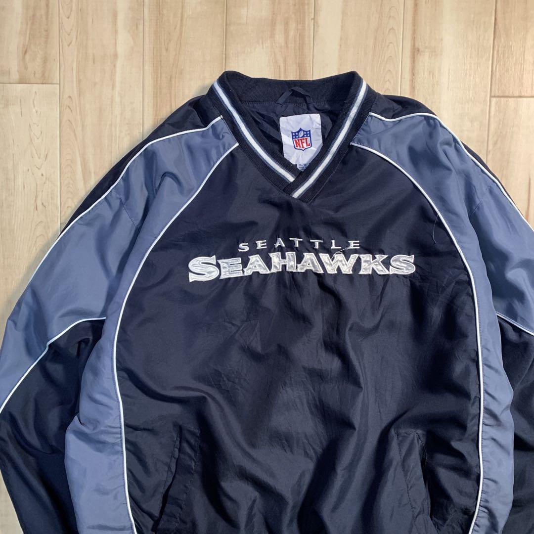 NFL トラックジャケット　ジャージ　刺繍　オーバーサイズ　seahawks