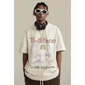 VINTAGE ストリート 天使プリント Tシャツ T1608