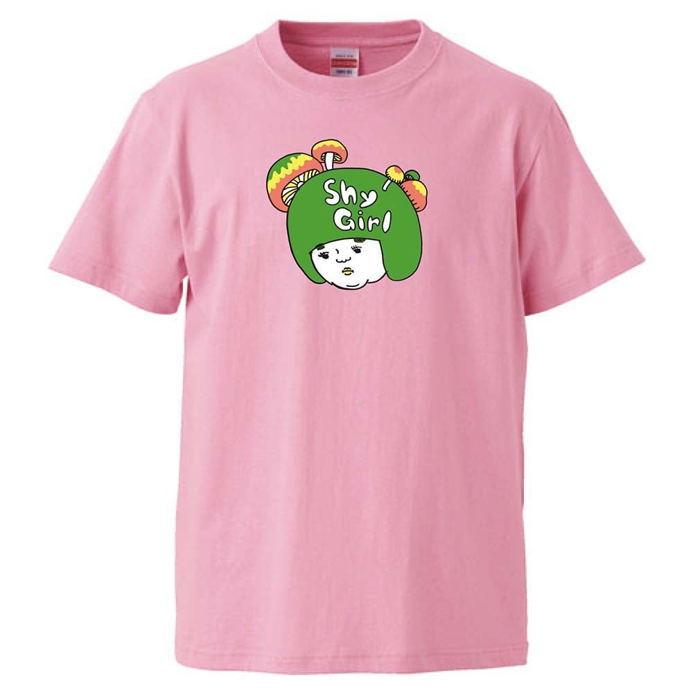 シャイガール / Tシャツ / OKAME /  -PINK/BANANA/NAVY-