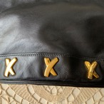 black leather shoulder bag