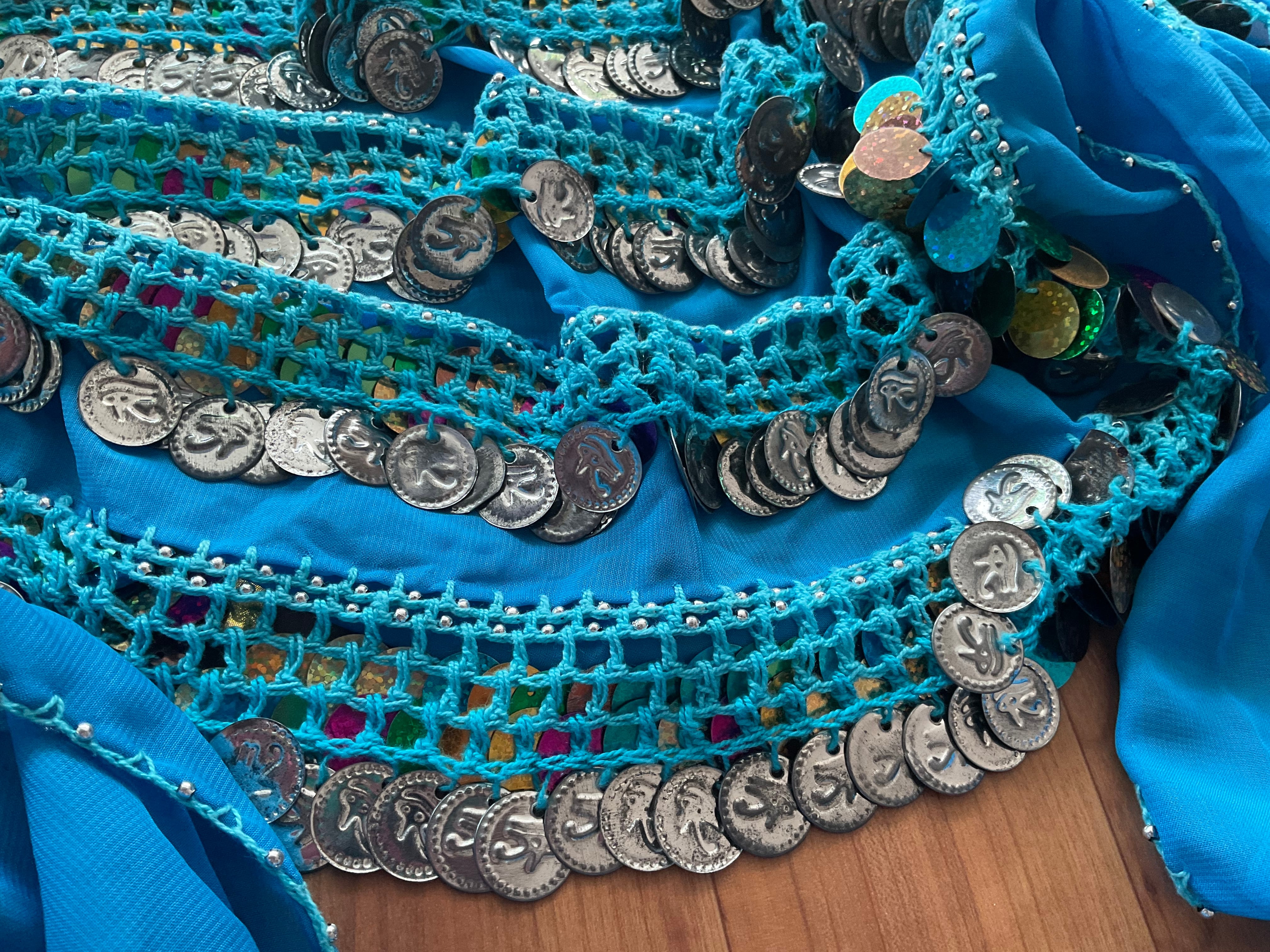 ベリーダンスヒップスカーフ中古品ジプシーダンスアクセサリー