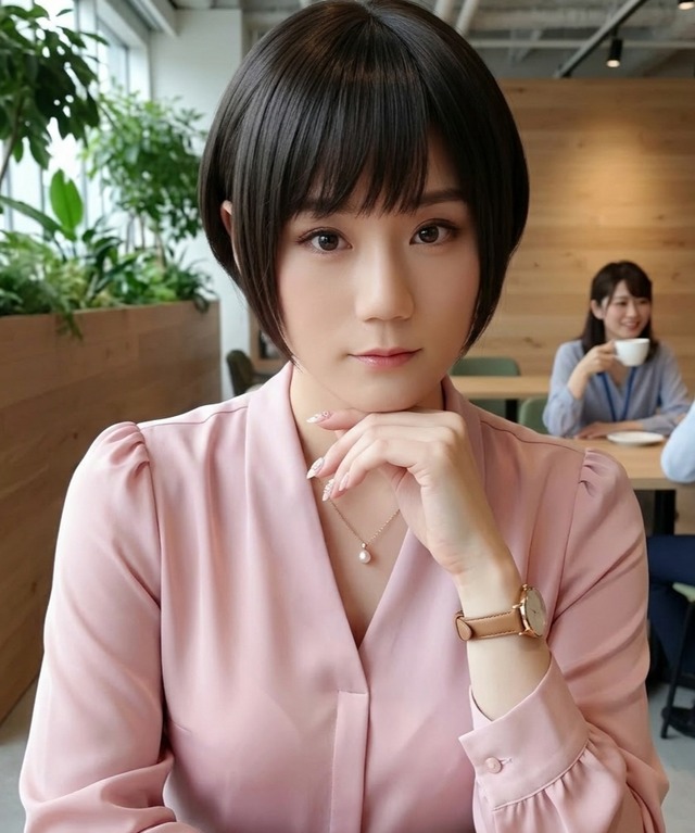 モデルまあさオススメ商品☆パスする小顔ボブショート