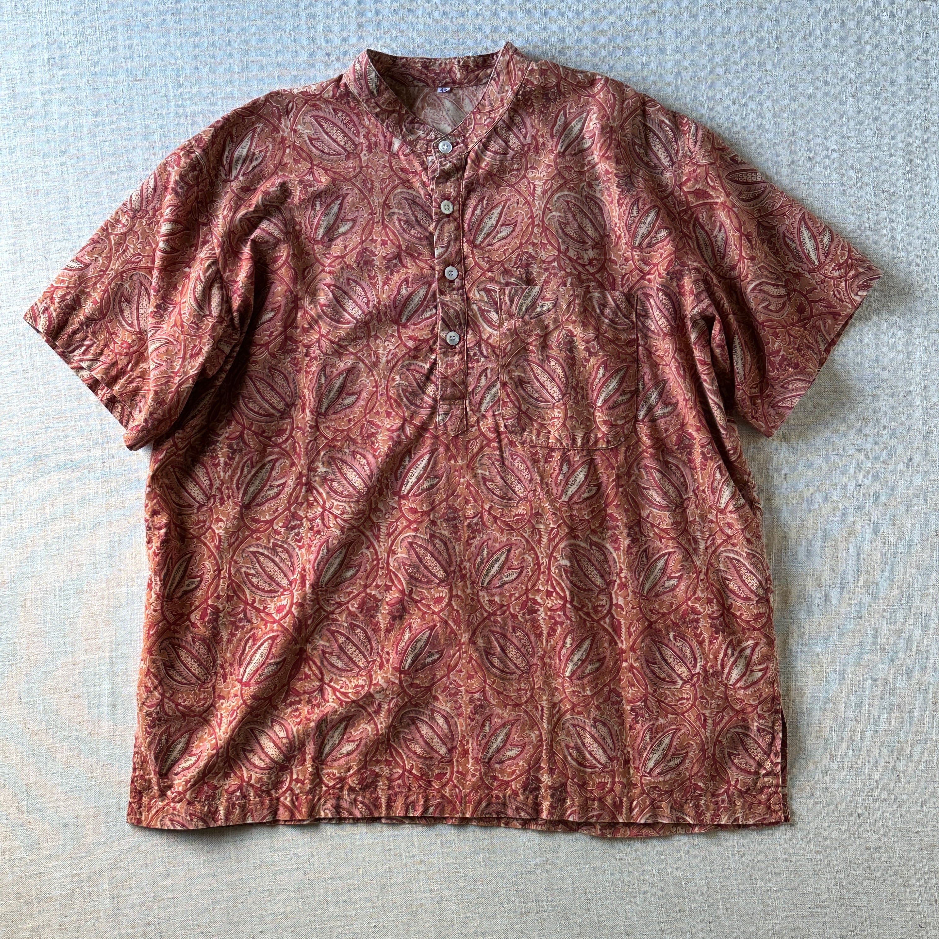 90s, Pattern Pullover Shirt,Unisex L