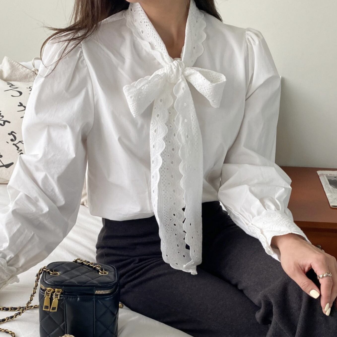 Lace Ribbon Princess Shirt