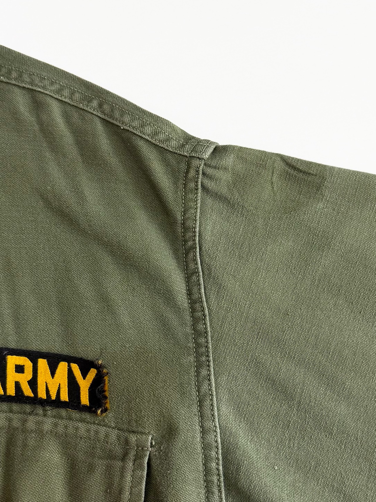 60s US ARMY "1st MODEL" OG107 UTILITY SHIRT Size MEDIUM