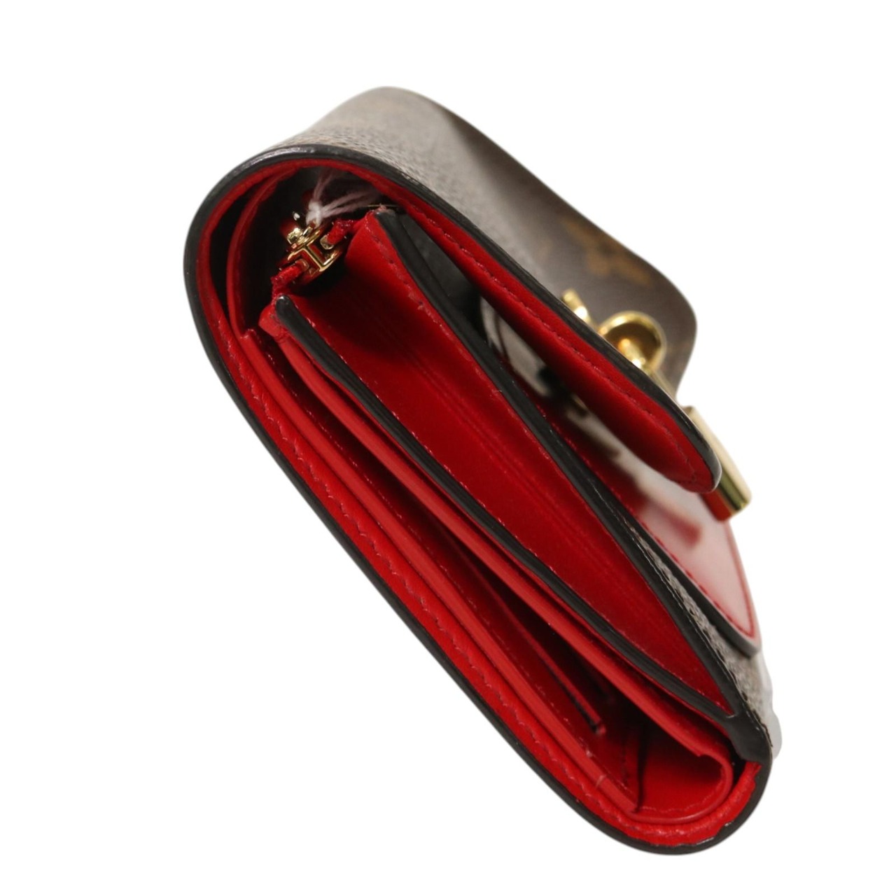 【最終処分SALE】LOUIS VUITTON ルイヴィトン  モノグラム M62567 ポルトフォイユ・フラワー  PVC 財布 ブラウン A-7370