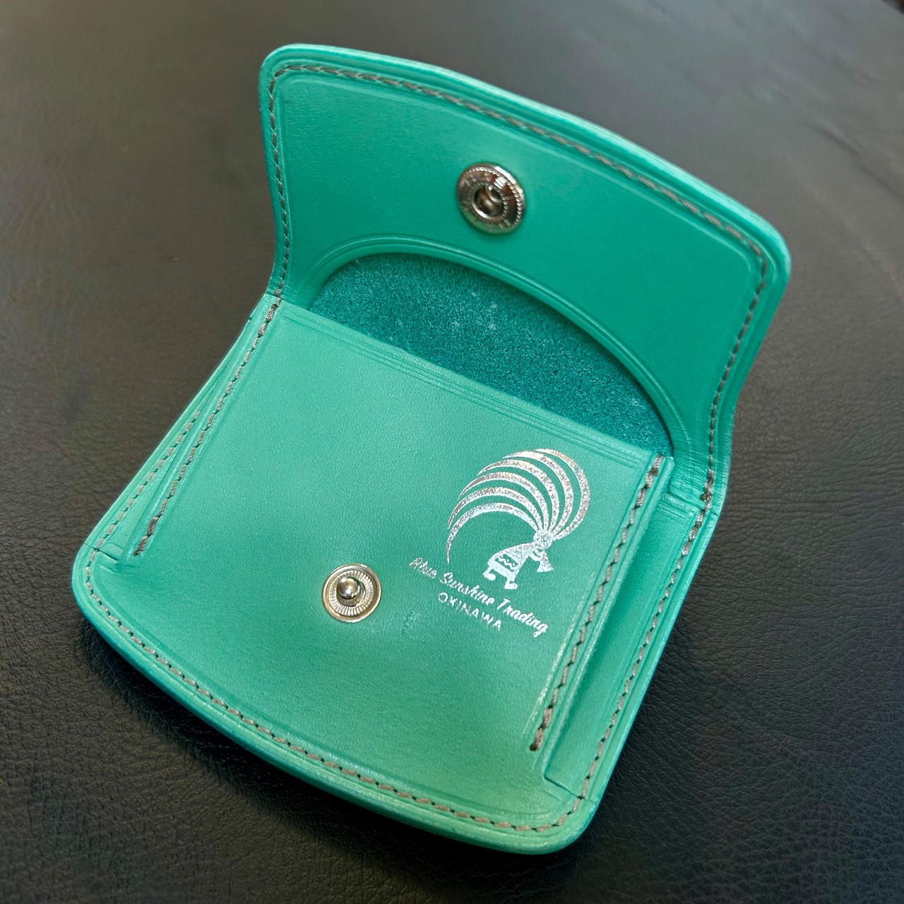 Bluesunshinetrading×6Tleatherworksコラボ マネークリップ Turquoise Green - 2