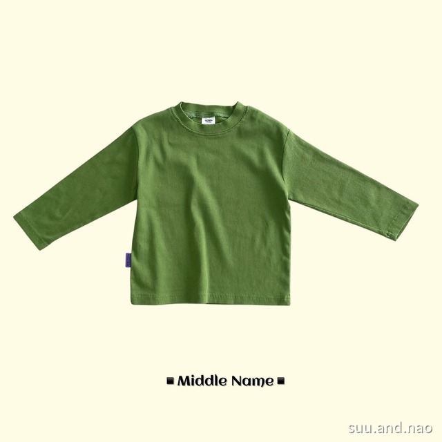 取寄:middlename 細リブベーシックT※送料無料