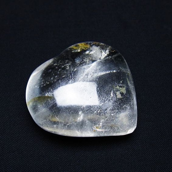 水晶 ハート置物 一点物 145-1473