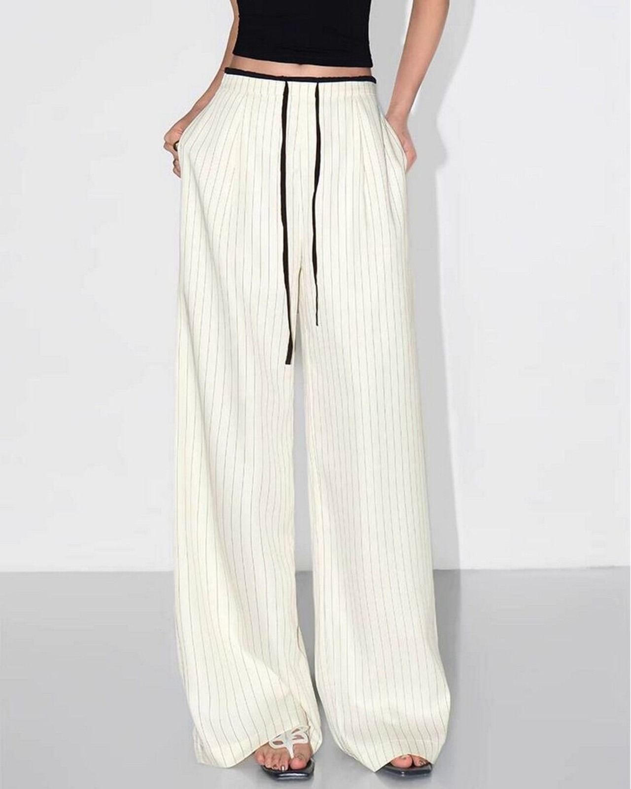 ストライプロングパンツ  2color A0367 - 12