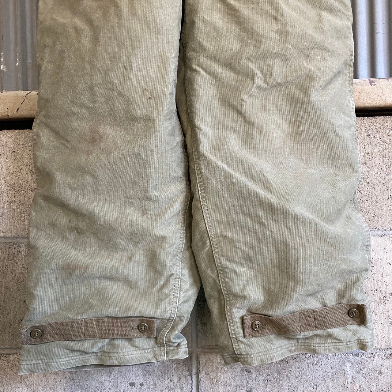 40年代 ビンテージ 米軍実品 U.S.NAVY USN N-1 デッキパンツ 