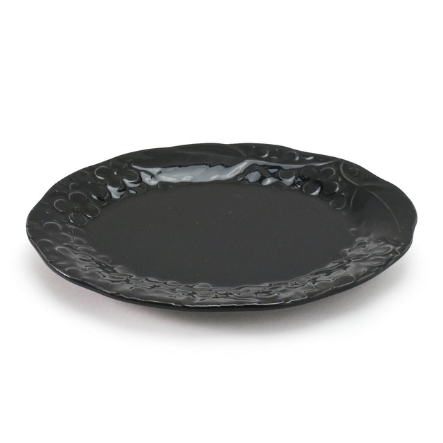 aito製作所 「 リアン Lien 」 プレート 皿 約18×14cm S ブラック 美濃焼 267906
