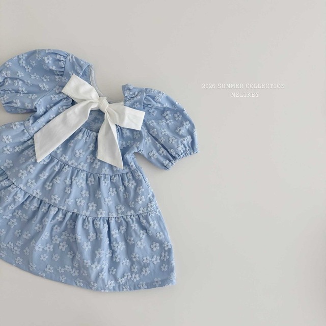 [予約][送料無料]≪MELIKEY≫Shine Back Ribbon One-Piece 52