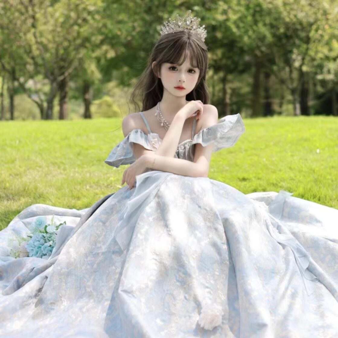ロリータファッション通販 SEASONZ ゆめかわ 花嫁 ドレス ロング