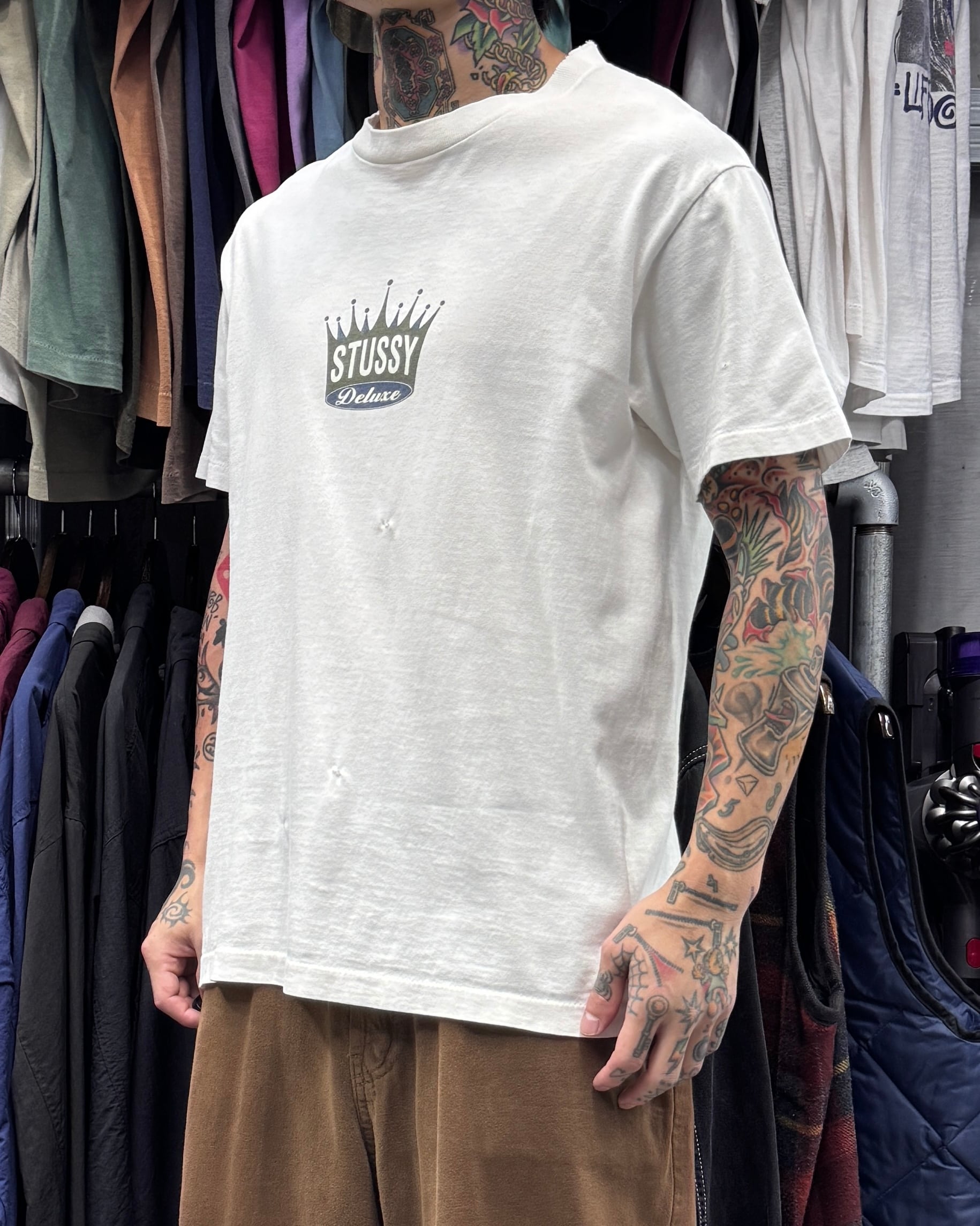 90's old stussy King Size Design Tee “白タグ” 【高円寺本店】 | curb