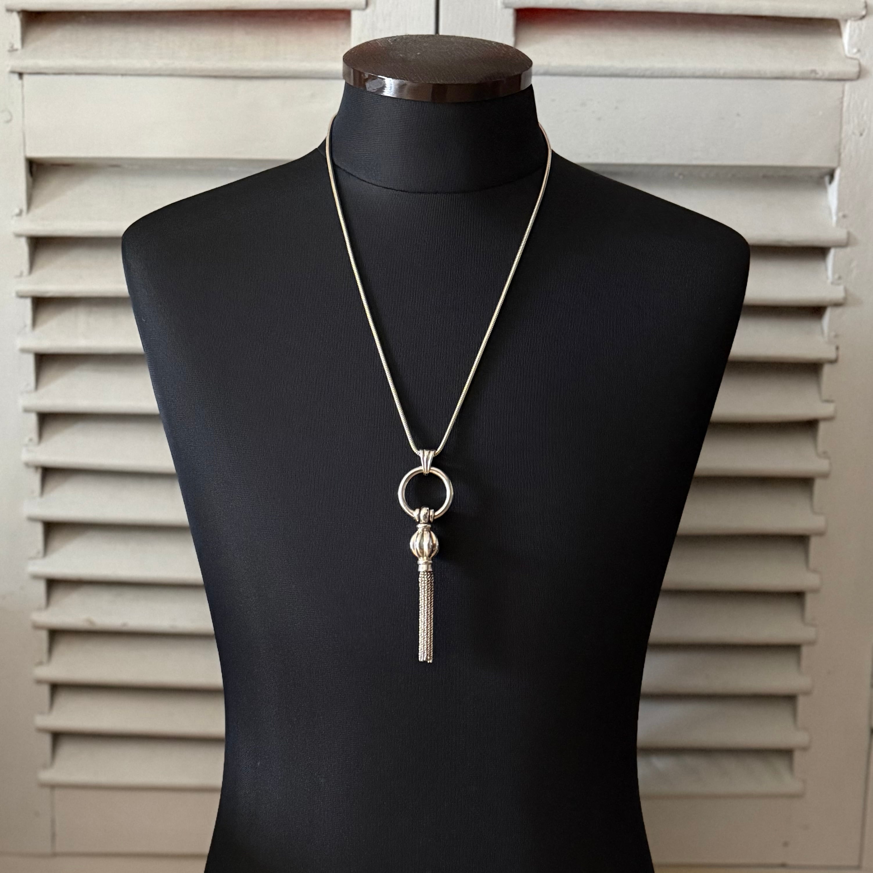 vintage tiffany ヴィンテージティファニー 90s tassle pendant necklace silver925 タッセルペンダントネックレス(72㌢)