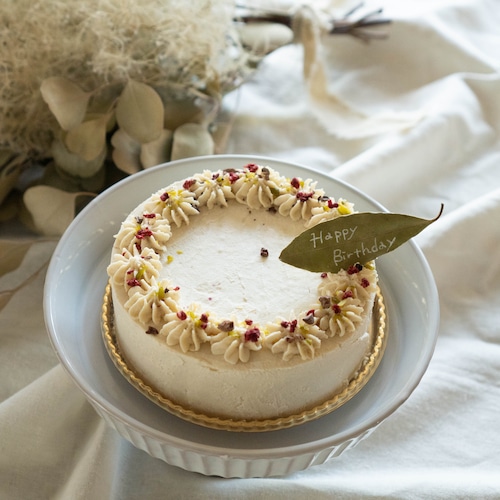 rawナッツフリーショートケーキ