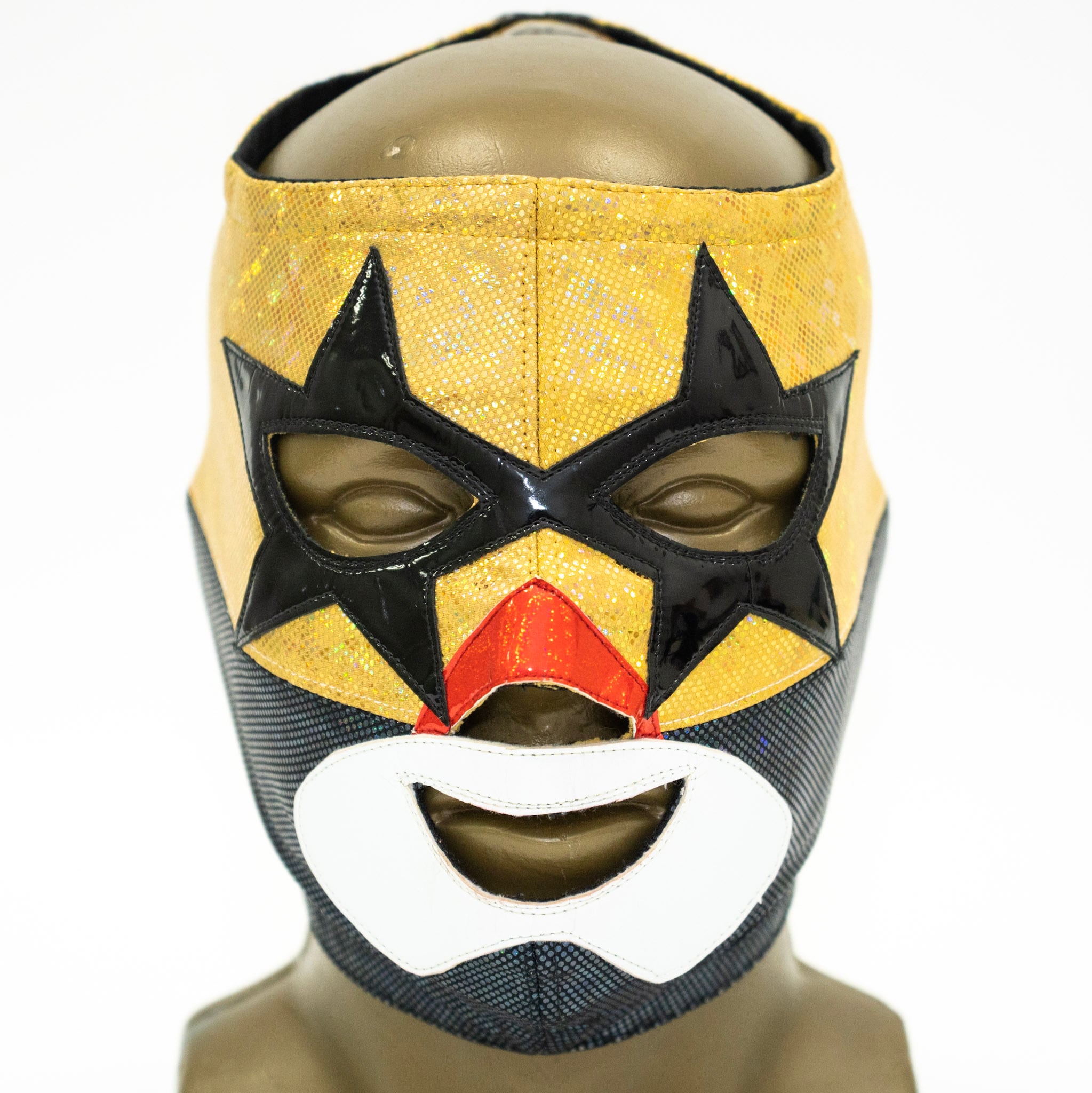 スペル・ムニェコ／プロレスマスク／試合用マスク／オフィシャル品／金