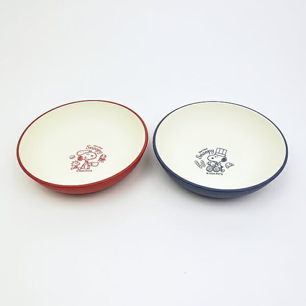 スヌーピー シェフシリーズ 抗菌ラウンドプレート(S) ブルー 食器