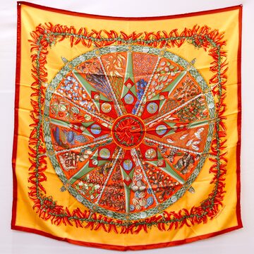 未使用品 HERMES エルメス カレ90 ホースアワード horsawards シルク  