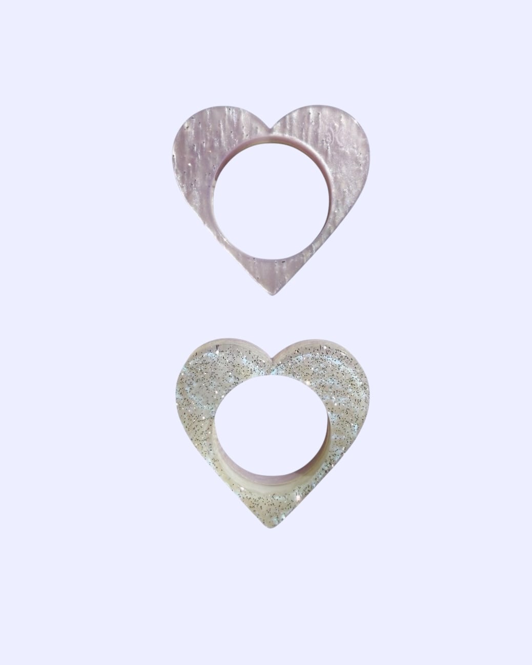 atsumi ♡ ring double color-twilight purple×S white‐