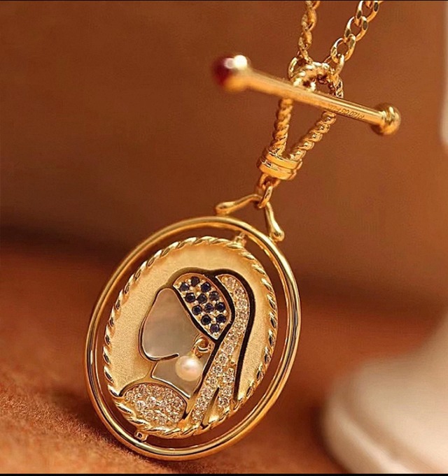 【合計5999円以上ご購入で注文可能】Girl with a Pearl Earring　neckless 真珠の耳飾りの少女ネックレス